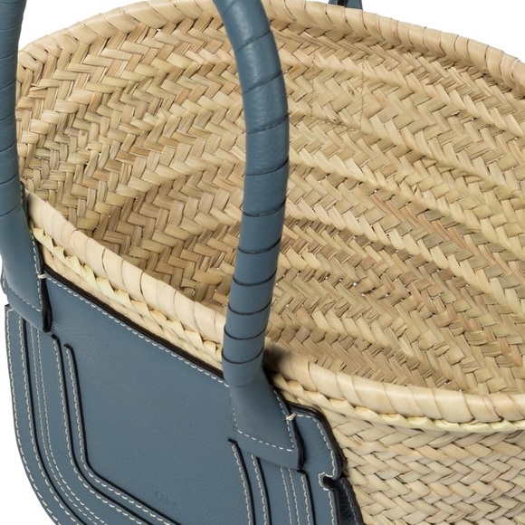 Chloe Marcie Medium raffia basket bag - Picture 4 of 6